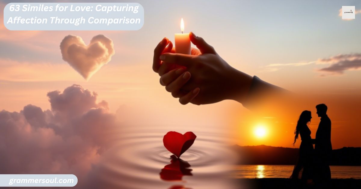 63 Similes for Love: Capturing Affection Through Comparison