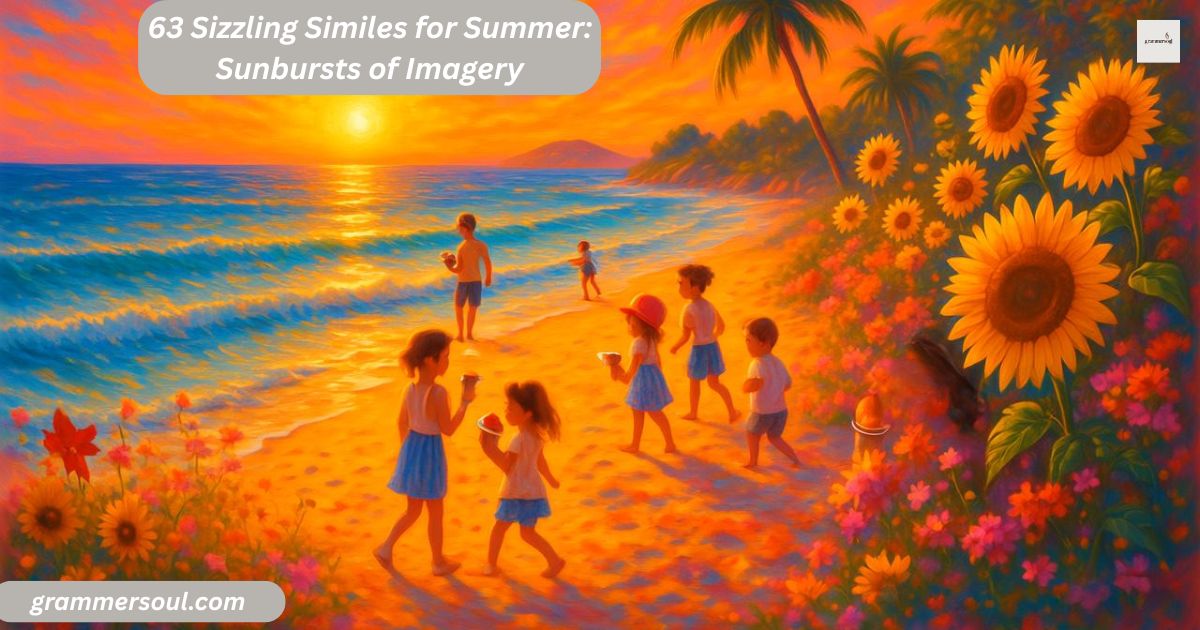 63 Sizzling Similes for Summer: Sunbursts of Imagery