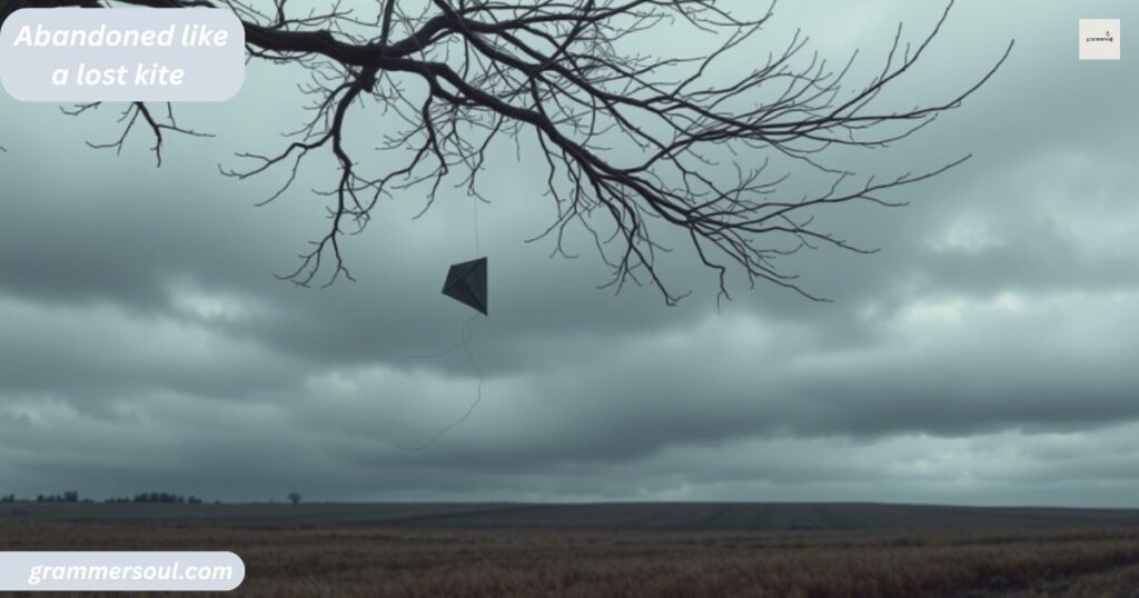 Abandoned like a lost kite
