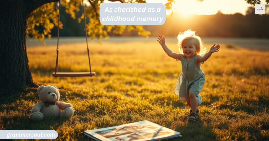 As cherished as a childhood memory