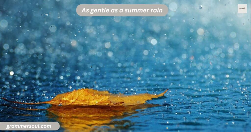 As gentle as a summer rain