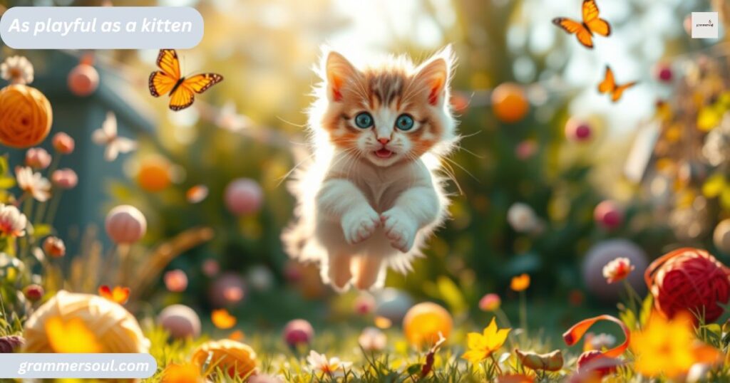As playful as a kitten