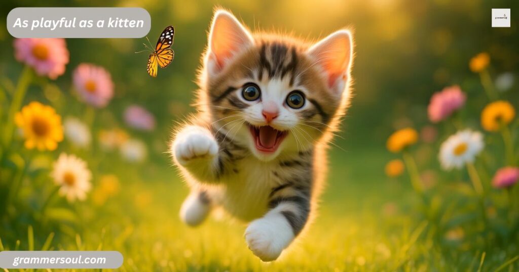 As playful as a kitten
