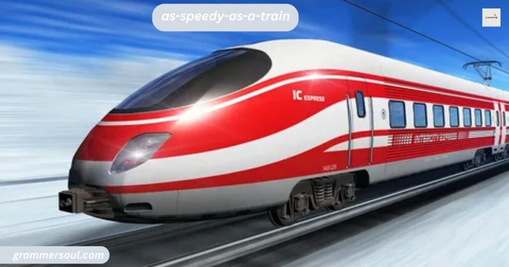 As speedy as a train