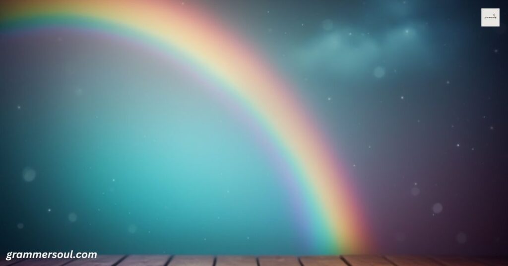  As vibrant as a rainbow