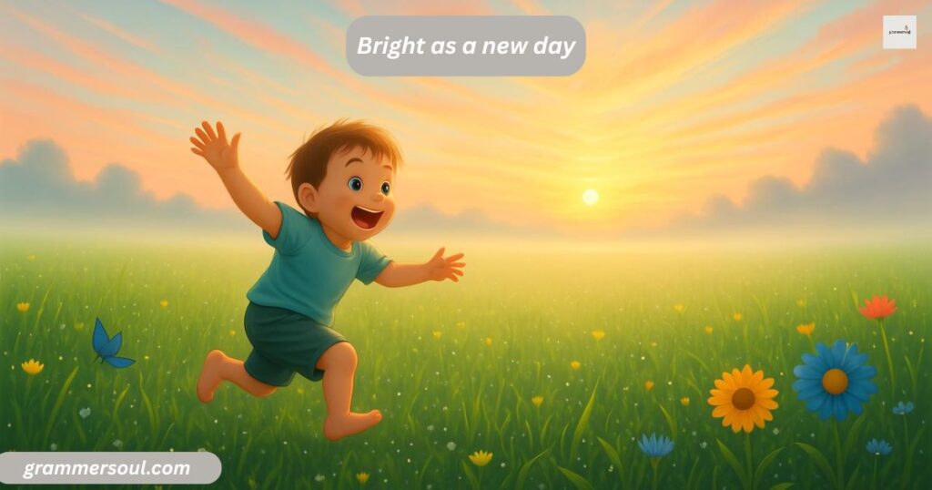 Bright as a new day