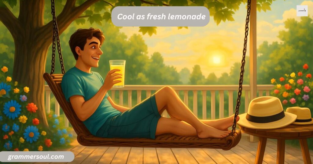  Cool as fresh lemonade