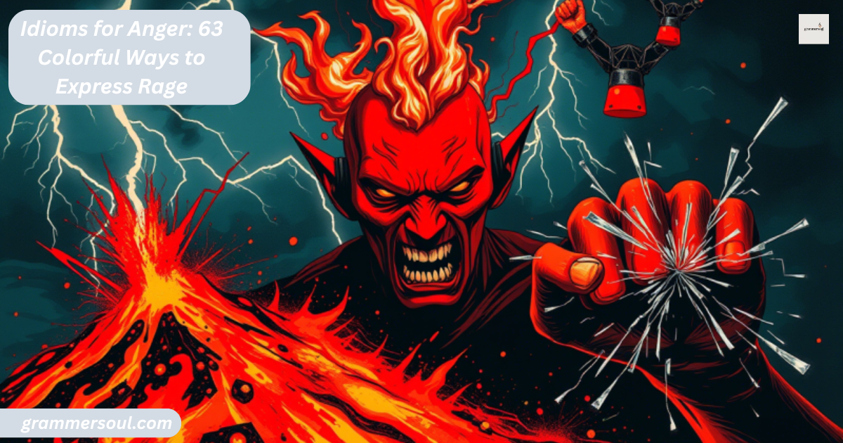 Idioms for Anger: 63 Colorful Ways to Express Rage