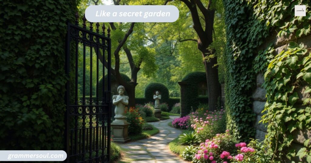 Like a secret garden