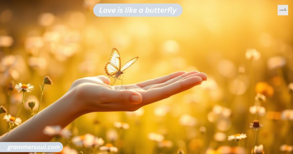 Love is like a butterfly