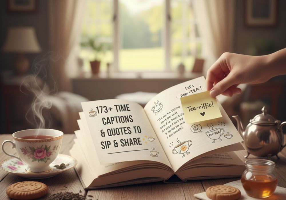 173+ Tea Time Captions & Quotes to Sip & Share in 2025 ✨☕