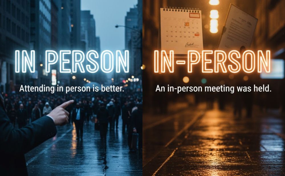 In Person or In-Person: When and Which Should You Use ?