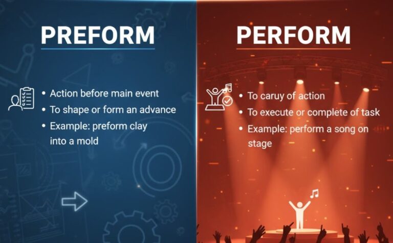 Preform vs Perform: Master the Difference in 60 Seconds