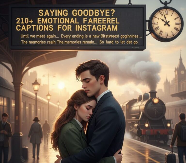 Saying Goodbye? 210+ Emotional Farewell Captions for Instagram!
