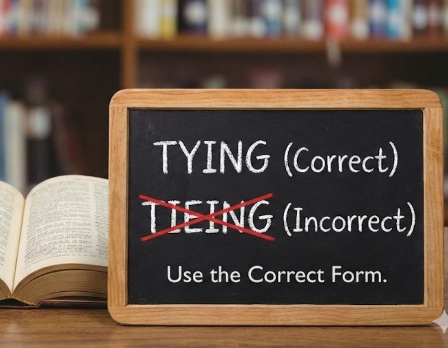 Tying or Tieing? Use the Correct Form